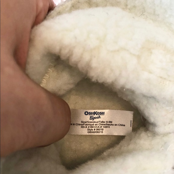 OshKosh B'gosh® Baby Faux-Fur Boot Crib Shoes - Picture 8 of 8